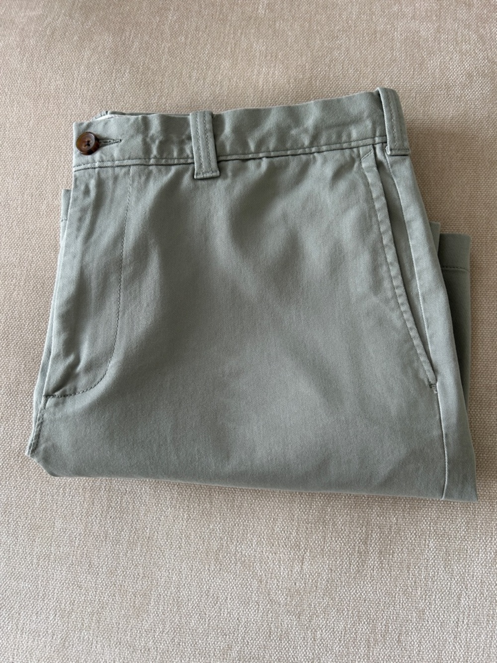 J. Crew Men's Flat-Front Shorts in Sage